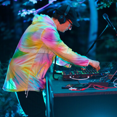 Concert situation: Tuomas Norvio at the sound desk.